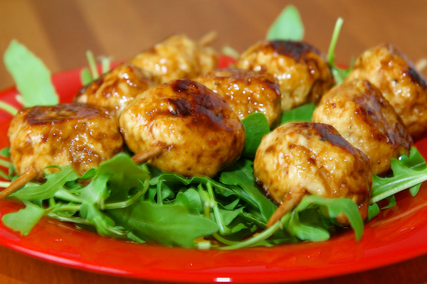 Brochettes de boulettes de poulet (Tsukune) | Lucullent!