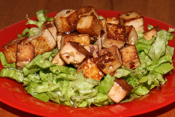Fromage de soja (ou tofu) frit | Lucullent!